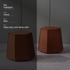 Prism Orange Pouf Ottoman Set Of 2