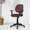 Jaazza Low Back Ergonomic Chair in Brown Colour