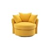 Cloro Solid Wood Accent Chair in Yellow Colour