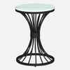 Swish Metal Side Table in Black Colour