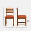 Arbor 4 Seater Dining Set with Orange Cushioned Chairs