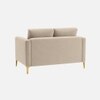 Arab Velvet 2 Seater Sofa Cream Color