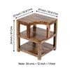 Aural Bedside Table - Teak Finish