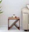 Alger Sheesham Wood End Table In Honey Oak Finish