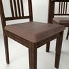 Monterey 4 Seater Dining Set with 4 Chairs (Rubberwood, Dark Cappuccino Finish)