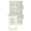 Aura Folding Study Desk cum Large Bookshelf in Ivory Colour