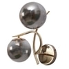Eliante Modern Wall Lights Mild Steel & Glass Material Gold & Smoke Finish