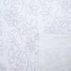 White And Lavender Shade  Floral Cotton 400 Tc Flat  Super King Size Bedsheet With 2 Pillow Covers