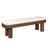 Buda Solid Wood Bench in Light Brown Colour