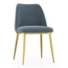 Olivia Accent Chair in Finish Antique Brass and Davos Plus Colour
