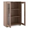 Hubert Low Kitchen Display Cabinet in Warm Walnut Finish