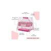 Ares Stainless Steel Baby Cradle with Mosquito Net  - Pink