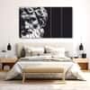 The Castle Decor Greek Art Wall Painting Wooden Framed Digital Painting 27x48 Inch (Style 1)