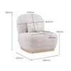 Opus 1 Seater Fabric Sofa in Dusk Grey Colour