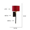 Devansh Metal Electric Wall Light in Black Colour with Maroon Shade Count of 1 Light