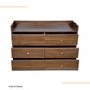Bellagio 6 Chest of Drawers in Columbian Walnut Finish