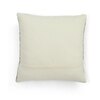 Cable Knit Dark Grey  And Natural Cotton Cushion Cover 18X18 Inches