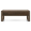 Linnea Rectangular Solid Wood Coffee Table In Danish Walnut Finish