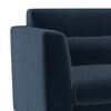Lewis Sofa Set (Colour : Sea Port Blue Velvet, Cushion : Hard, Seater : 2+1+1)