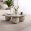 Bejoy Marble Coffee Table In Creem Finish
