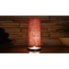 Maroon Jute table lamp with Steel Base -11