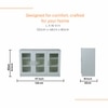 Viona Engineered Wood Display Bar Unit Frosty White