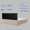 Ahimsa Engineered Wood Queen  Size Bed With Hydraulic Storage (Melamine Finish, White Colour)