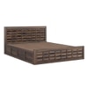 Shashi Sheesham Wood King Size Bed In Provincial Teak Finish With Hydraulic Storage (72 x 78 inches)