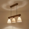 Terzo Brown Solid Wood Cluster Hanging Light