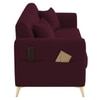 Daraco Velvet 2 Seater sofa in Red wine Color
