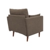 Arihana Boucle Fabric Arm Chair in Brown Colour