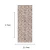Neulooms Handloom Knotted Reversible Flatweave Runner Rug Chocolate Brown or Ivory 2.5x8