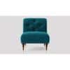 Tybalt Accent chair Velvet in T Blue Color