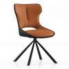 Tulip Swivel Dining Chair In Tan Colour