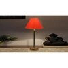 Orange cotton with Metal Gold Table Lamp
