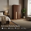 Rodrigues 3 Door Wardrobe in Rolex Brown Finish