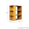 Hexa Engineered Wood Bookshelf Multipurpose Storage Rack in Giant Wood Colour