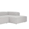 Elegantedge Wood Left Aligned 2-Seater With Upholstery Non Storage Sofa In Grey Colour