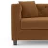 Windsor Premium 2 Seater Fabric Sofa in Ochre velvet Colour