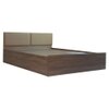 Yama Engineered Wood Queen Size Bed In Walnut Finish