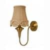 Devansh Solid Wood Electric Wall Light in Brown Colour with Multi Shade Count of 1 Light