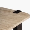 Sculpt Edge Solid Wood Coffee Table in Brown Colour