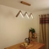ZigZag 36 Brown Wooden LED Hanging Lamp