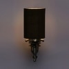 Devansh Metal Electric Wall Light in Antique Gold Colour with Black Shade Count of 1 Light