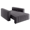 Beliss  Pull Out Sofa cum Bed  in Grey Colour
