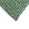 Kelly Knit Bermuda Green Cotton Cushion Cover 16X16 Inches
