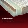 Boltt Plus 3 Zoned NRG Layer Medium Firm Bonnell Spring Euro Top Mattress with Extra Air Circulation and Coolness (78 x 35 in, 8 Inches)