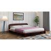 Bardot Solid Wood Queen Size Non Storage Bed In Walnut Finish