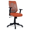 Zeeazyana Mid Back Ergonomic Chair in Orange Colour