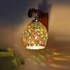 Devansh Solid Wood Electric Wall Light in Brown Colour with Multi Shade Count of 1 Light
